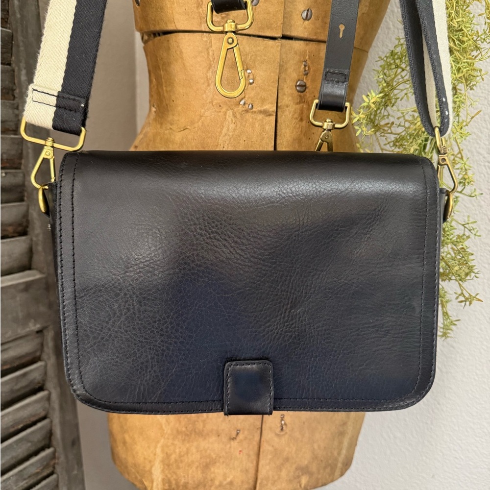 Madewell Black Leather Crossbody Bag with 2 adjustable straps - Picture 2 of 6